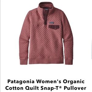 ISO WOMENS PATAGONIA PINK KILN QUILTED SNAP
